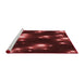 Sideview of Machine Washable Transitional Red Rug, wshpat14rd