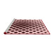 Sideview of Machine Washable Transitional Pink Rug, wshpat140rd