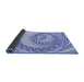 Thickness of Patterned Pastel Blue Rug, pat1401blu