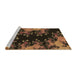 Sideview of Machine Washable Transitional Light Brown Rug, wshpat1402brn