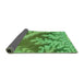 Thickness of Patterned Green Rug, pat1403grn