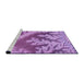 Sideview of Machine Washable Transitional Violet Purple Rug, wshpat1403pur