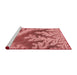 Sideview of Machine Washable Transitional Light Coral Pink Rug, wshpat1403rd