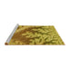 Sideview of Machine Washable Transitional Golden Brown Yellow Rug, wshpat1403yw