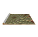 Sideview of Machine Washable Transitional Bakers Brown Rug, wshpat1405brn