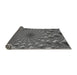 Thickness of Patterned Gunmetal Gray Rug, pat1405gry