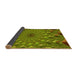 Thickness of Patterned Pistachio Green Rug, pat1405yw