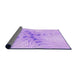 Thickness of Patterned Purple Rug, pat1408pur