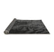 Thickness of Patterned Midnight Gray Rug, pat1409gry