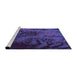 Sideview of Machine Washable Transitional Purple Rug, wshpat1409pur