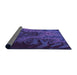 Thickness of Patterned Purple Rug, pat1409pur