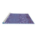 Sideview of Machine Washable Transitional Purple Rug, wshpat141blu