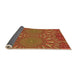 Thickness of Patterned Orange Rug, pat141org