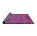 Thickness of Patterned Orchid Purple Rug, pat141pur