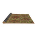 Thickness of Patterned Caramel Brown Rug, pat1410brn