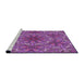 Sideview of Machine Washable Transitional Purple Rug, wshpat1410pur