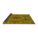 Thickness of Patterned Pistachio Green Rug, pat1410yw