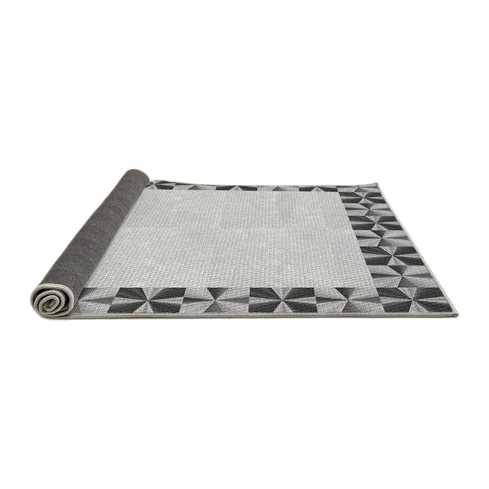Thickness of Patterned Gray Rug, pat1411gry