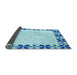 Thickness of Patterned Blue Rug, pat1411lblu