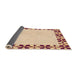 Thickness of Patterned Golden Blonde Gold Rug, pat1411org