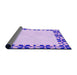 Thickness of Patterned Purple Rug, pat1411pur