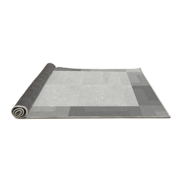 Thickness of Patterned Gunmetal Gray Rug, pat1412gry