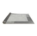 Thickness of Patterned Gunmetal Gray Rug, pat1412gry