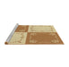 Sideview of Machine Washable Transitional Sedona Brown Rug, wshpat1413brn