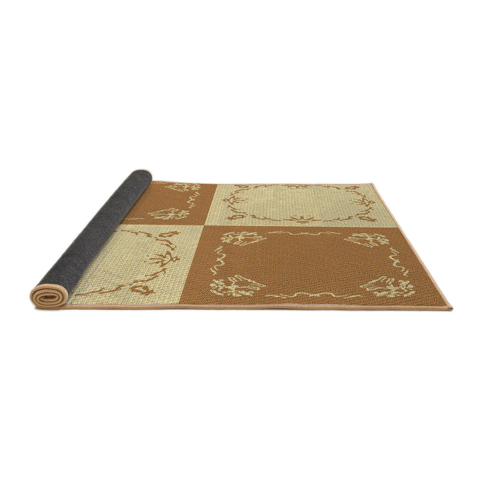 Thickness of Patterned Sedona Brown Rug, pat1413brn