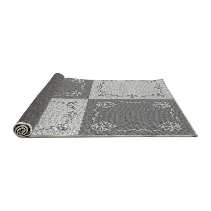 Thickness of Patterned Platinum Gray Rug, pat1413gry