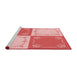 Sideview of Machine Washable Transitional Pink Rug, wshpat1413rd