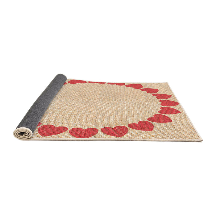 Thickness of Patterned Orange Rug, pat1414org