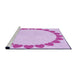 Sideview of Machine Washable Transitional Crimson Purple Rug, wshpat1414pur