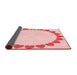 Thickness of Patterned Light Rose Pink Rug, pat1414rd