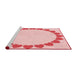 Sideview of Machine Washable Transitional Light Rose Pink Rug, wshpat1414rd