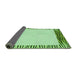 Thickness of Patterned Green Rug, pat1415grn