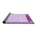 Thickness of Patterned Orchid Purple Rug, pat1415pur