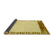 Thickness of Patterned Dark Golden Brown Rug, pat1415yw