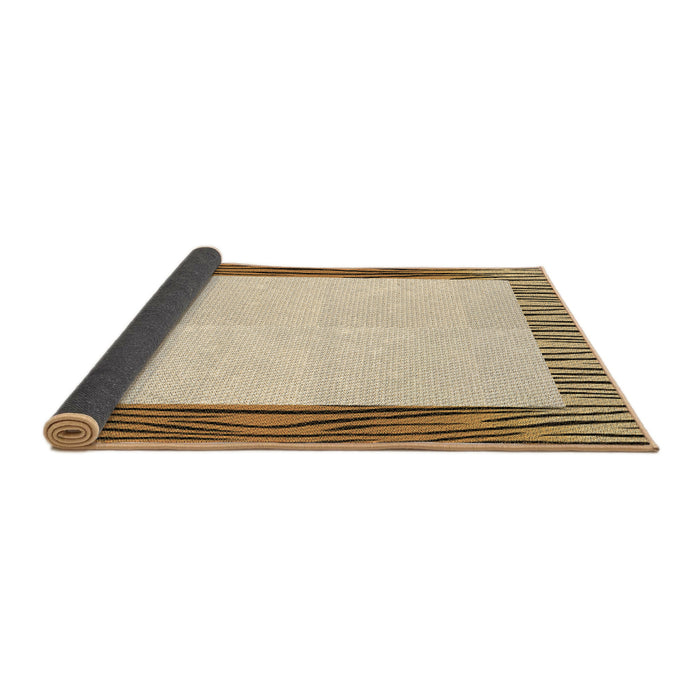 Thickness of Patterned Golden Blonde Gold Rug, pat1416brn