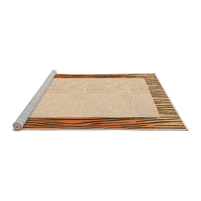 Sideview of Machine Washable Transitional Golden Blonde Gold Rug, wshpat1416org