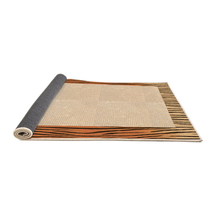 Thickness of Patterned Golden Blonde Gold Rug, pat1416org