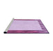 Sideview of Machine Washable Transitional Orchid Purple Rug, wshpat1416pur