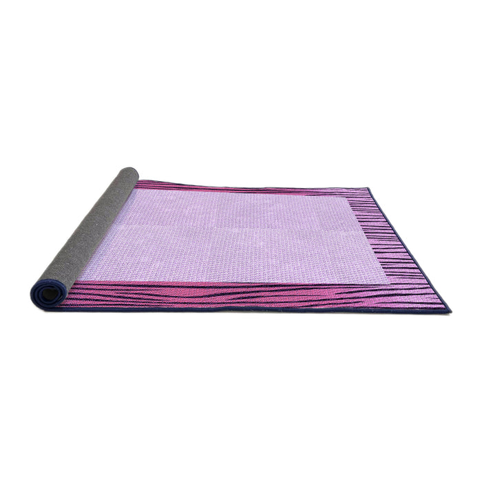 Thickness of Patterned Orchid Purple Rug, pat1416pur