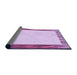 Thickness of Patterned Orchid Purple Rug, pat1416pur