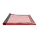 Thickness of Patterned Light Red Pink Rug, pat1416rd