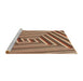 Sideview of Machine Washable Transitional Sandy Brown Rug, wshpat1417brn