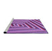 Sideview of Machine Washable Transitional Violet Purple Rug, wshpat1417pur