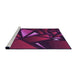 Sideview of Machine Washable Transitional Dark Magenta Purple Rug, wshpat1419pur