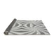 Thickness of Patterned Gunmetal Gray Rug, pat142gry