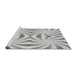 Sideview of Machine Washable Transitional Gunmetal Gray Rug, wshpat142gry